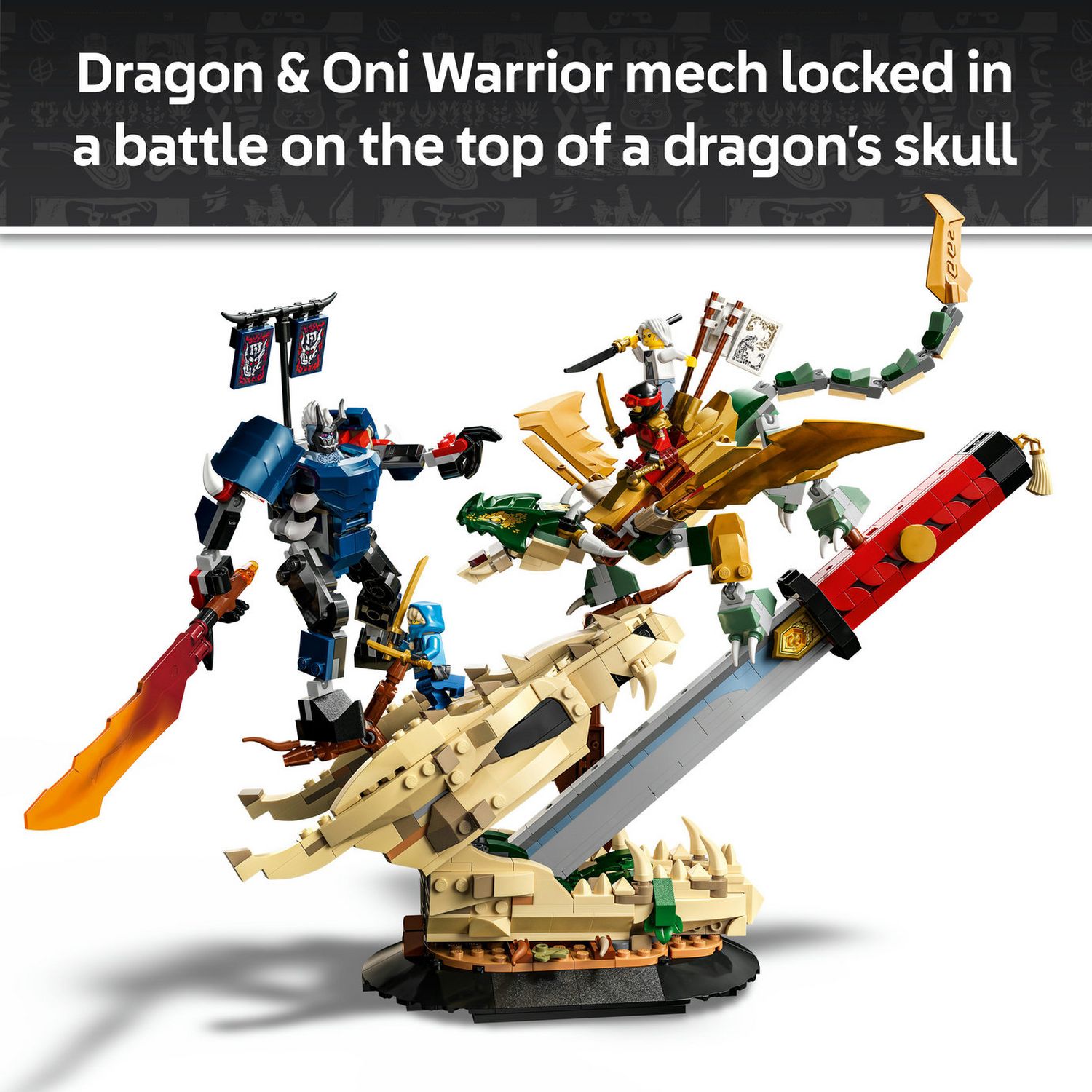 LEGO NINJAGO Dragon Battle set 1016 pieces - British product