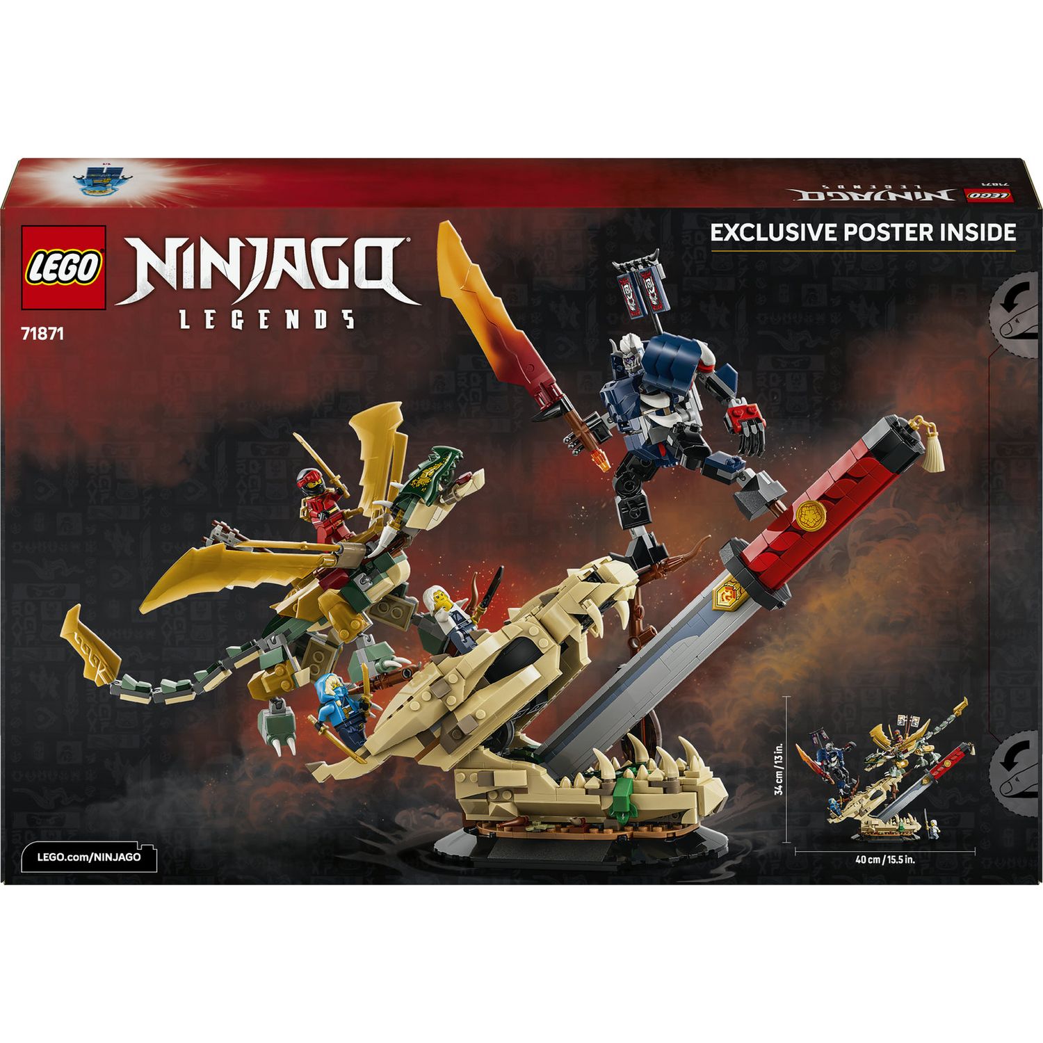 LEGO NINJAGO Dragon Battle set 1016 pieces - British product