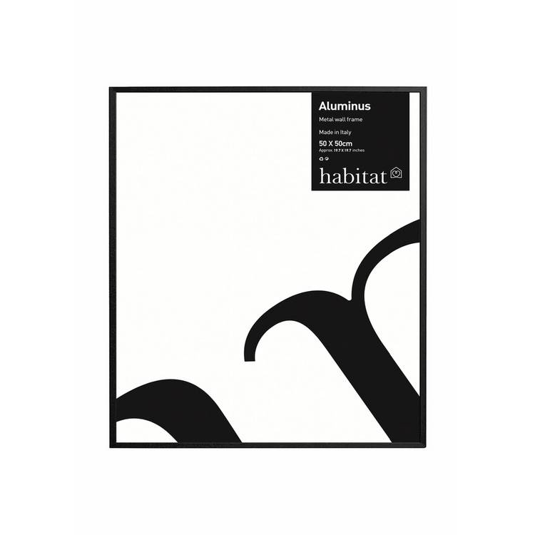 Habitat black metal picture frame 50x50cm - British product