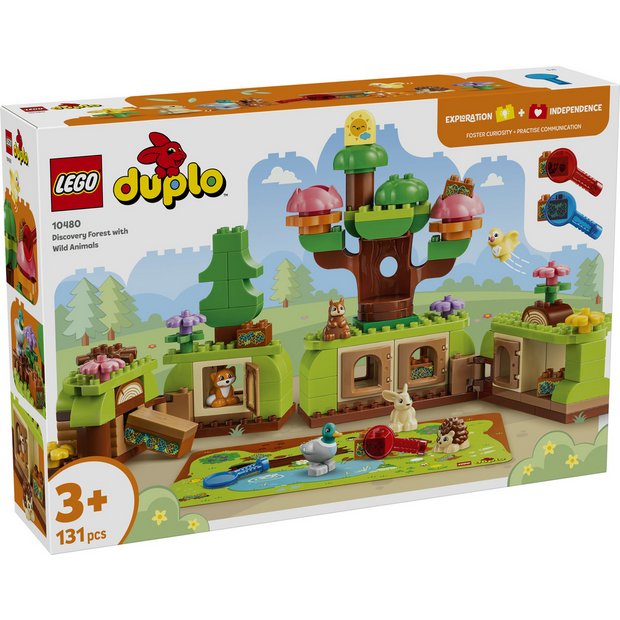 LEGO DUPLO Discovery Forest wild animals toy set, UK version