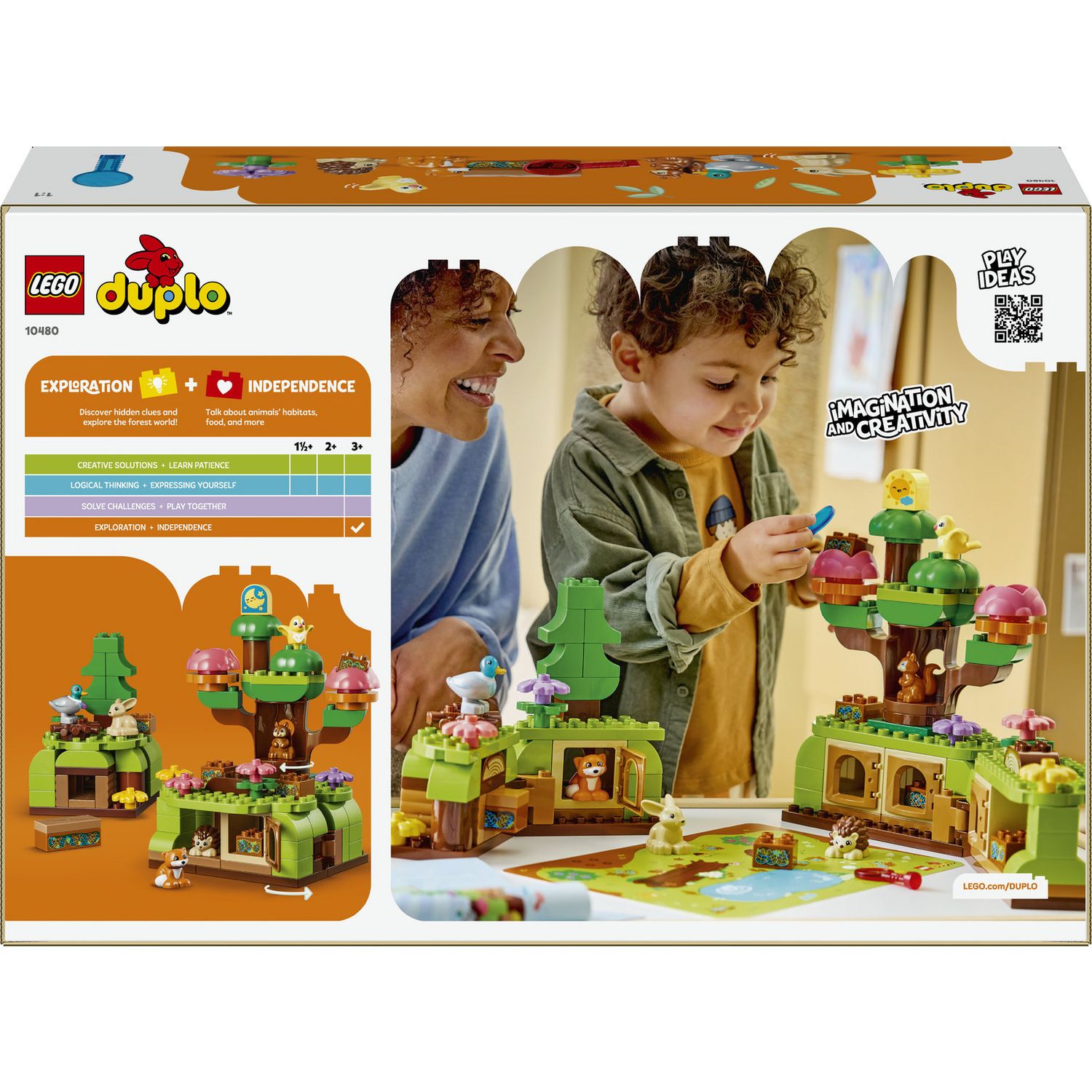 LEGO DUPLO Discovery Forest wild animals toy set, UK version