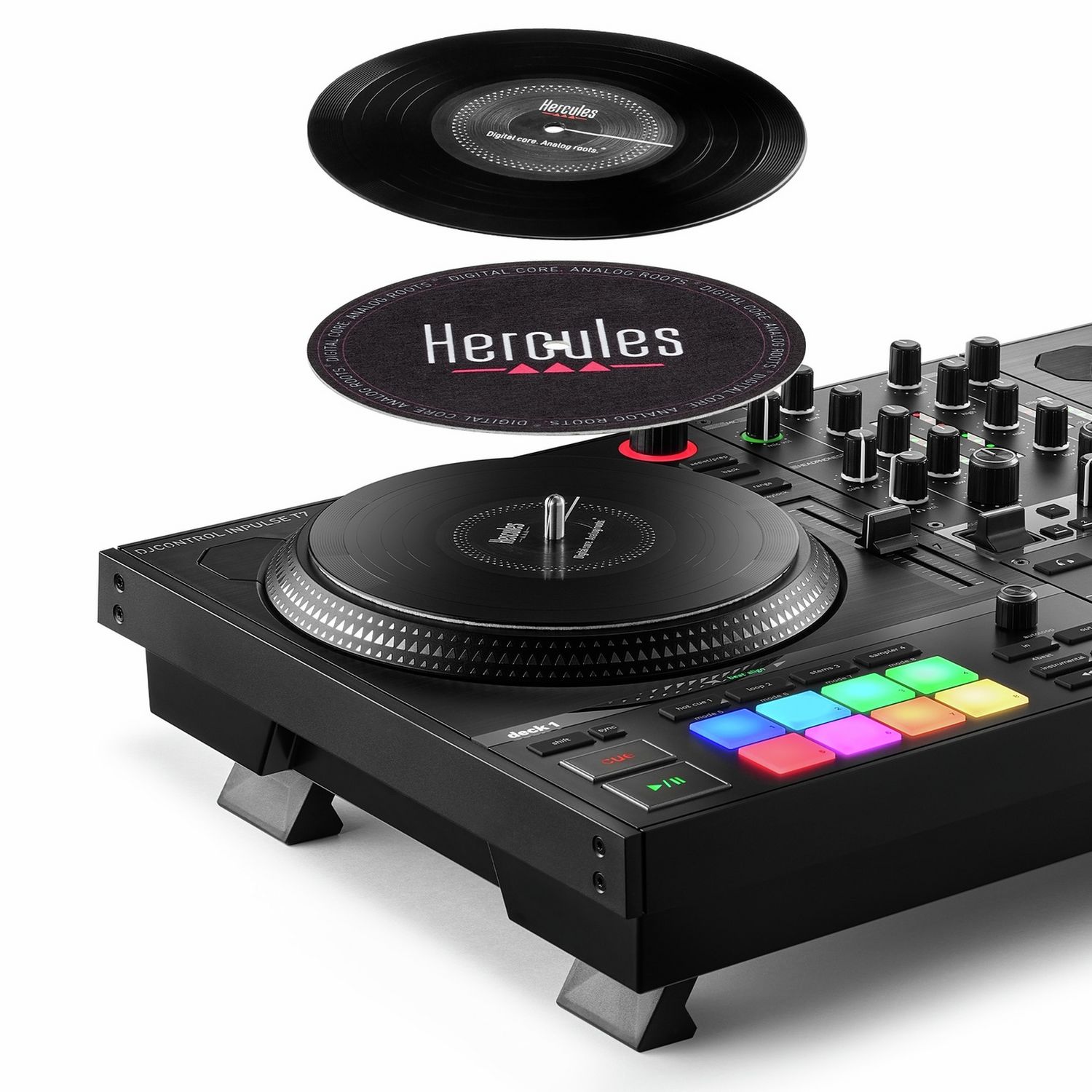 Hercules DJControl Inpulse T7 DJ controller with motorised platters, UK version