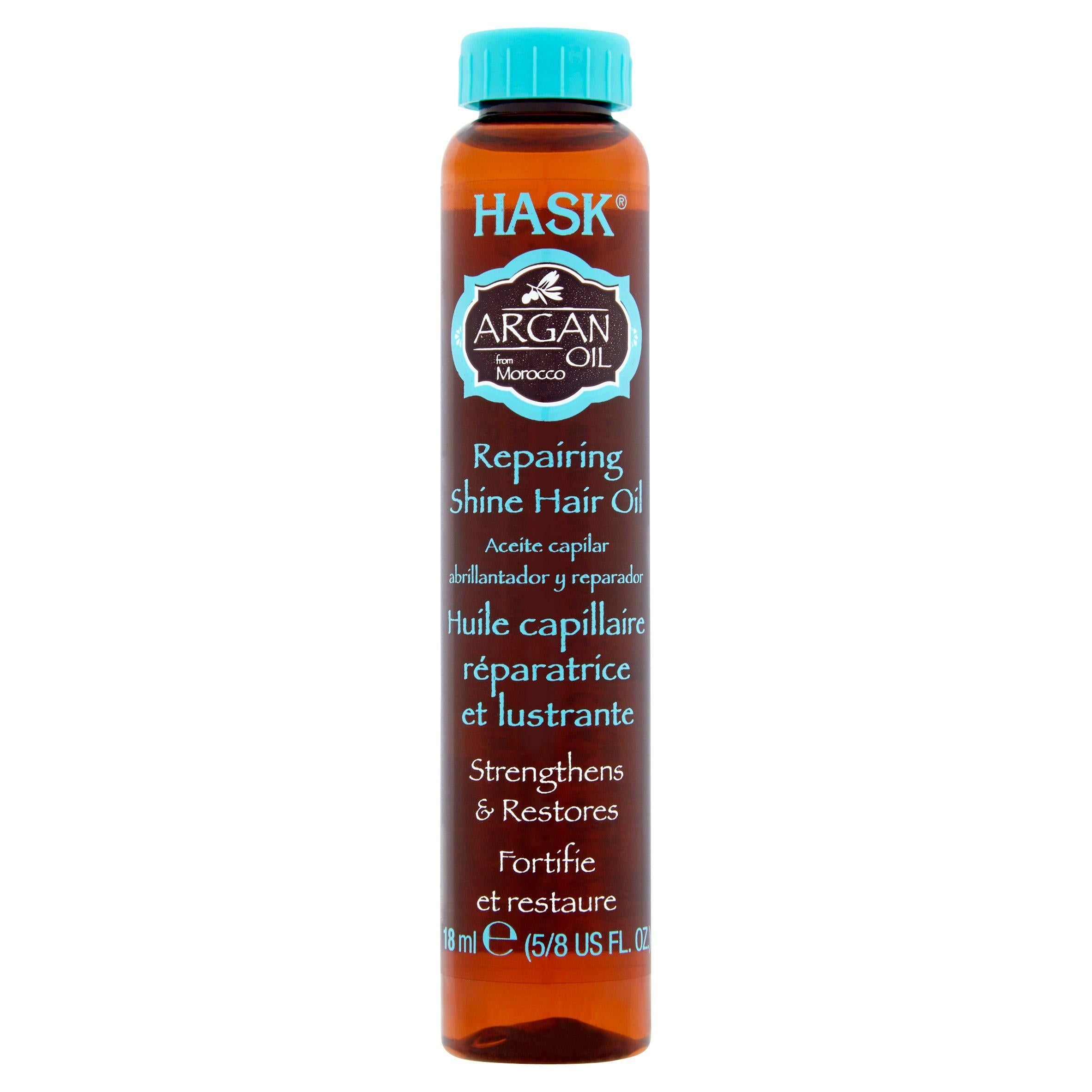 Hask Argan Oil of Morocco Repairing Shine Hair Oil 18ml shampoo & conditioners Sainsburys   