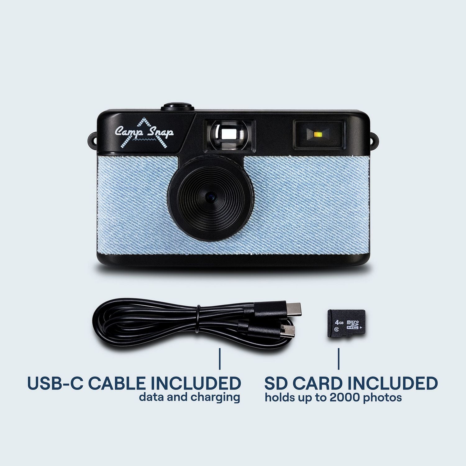 Campsnap CS-V105 8MP Compact Digital Camera - Denim