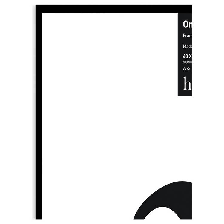 Habitat black wooden picture frame 40x50cm, imported from the UK