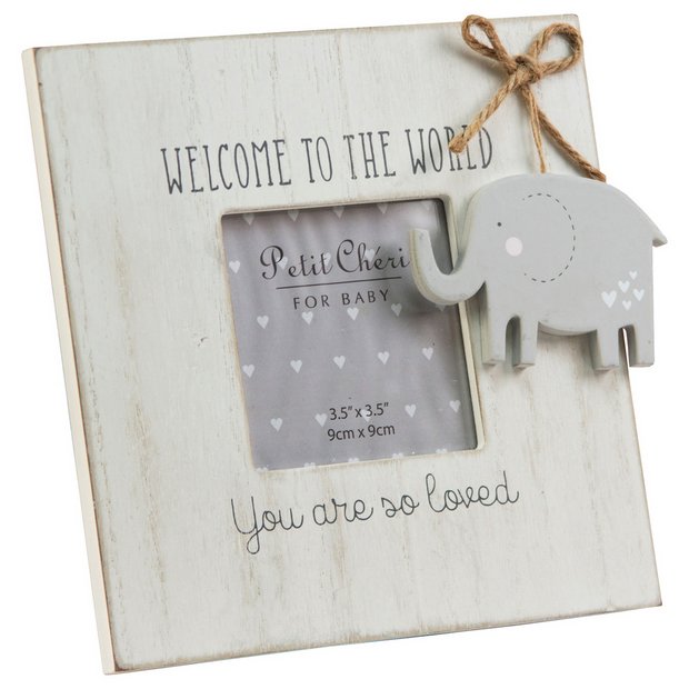 Petit Cheri Baby Elephant photo frame 19x21cm (British brand)
