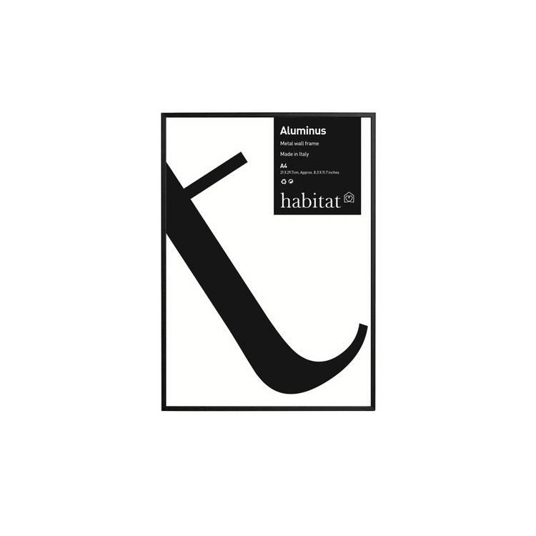 Habitat black metal picture frame 20x30cm (British brand)