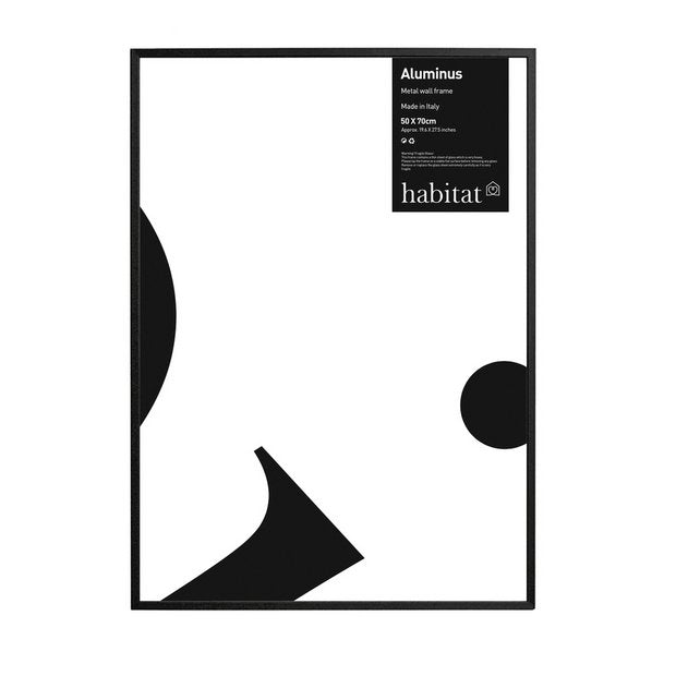Habitat black metal picture frame 50x70cm (British brand)