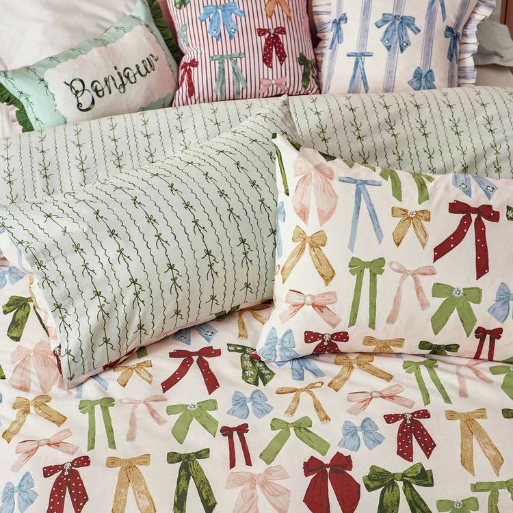 furn Noortje Bow Bedding Set single size, imported from the UK