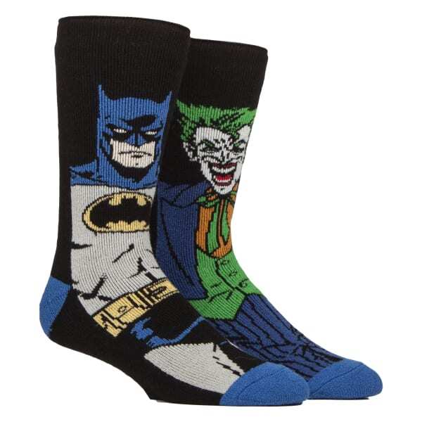 Heat Holders Batman Joker thermal socks, imported from the UK