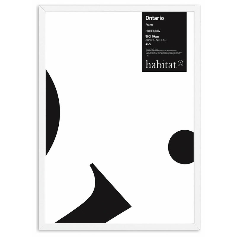 Habitat white wooden picture frame 50x70cm - British product