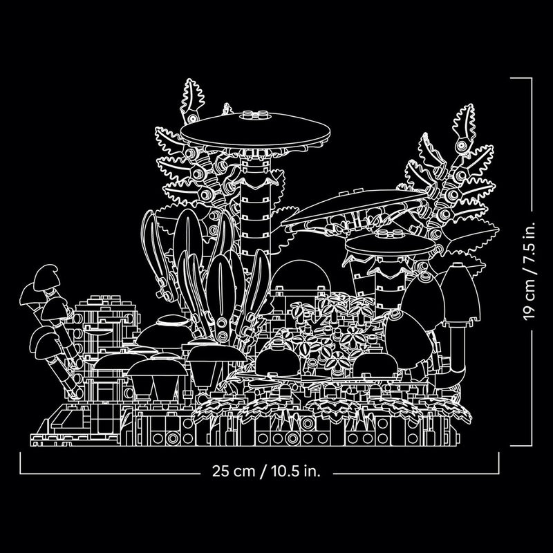 LEGO Botanicals Woodland Mushrooms building set 806 pieces, imported from the UK