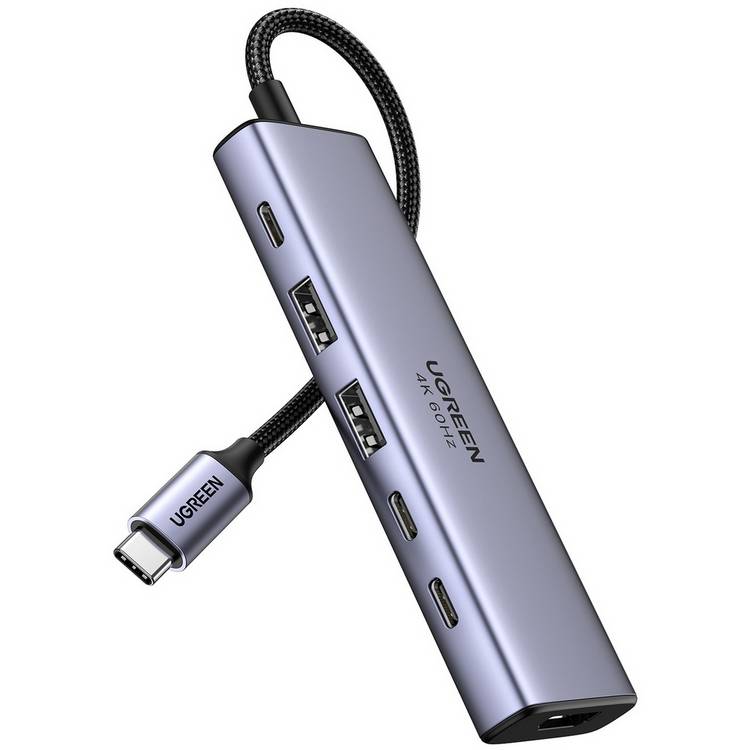 UGREEN 6-in-1 USB-C hub (British brand)