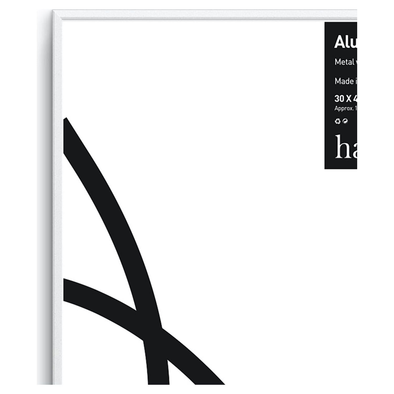 Habitat Aluminus white metal picture frame 30x40cm, UK version