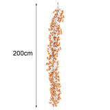 Livingandhome autumn artificial maple leaf garland 200cm - British product