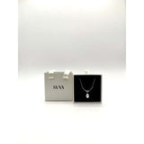 SVNX silver baroque oval pearl necklace 44cm (British brand)