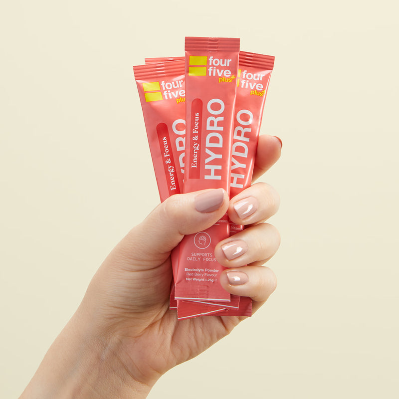 fourfive Hydro Plus Focus Energy powder 7 sachets, UK version