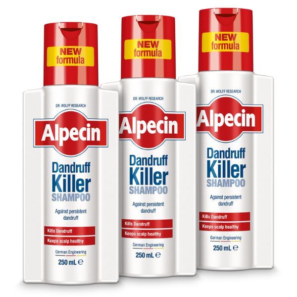 Alpecin Dandruff Killer Shampoo 3x 250ml | Removes Dandruff GOODS Superdrug   