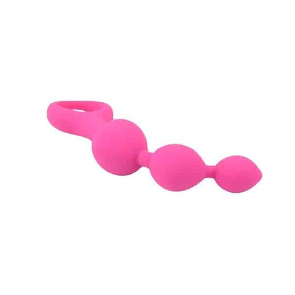 Loving Joy Triple Ripple Anal Beads silicone pink - British product