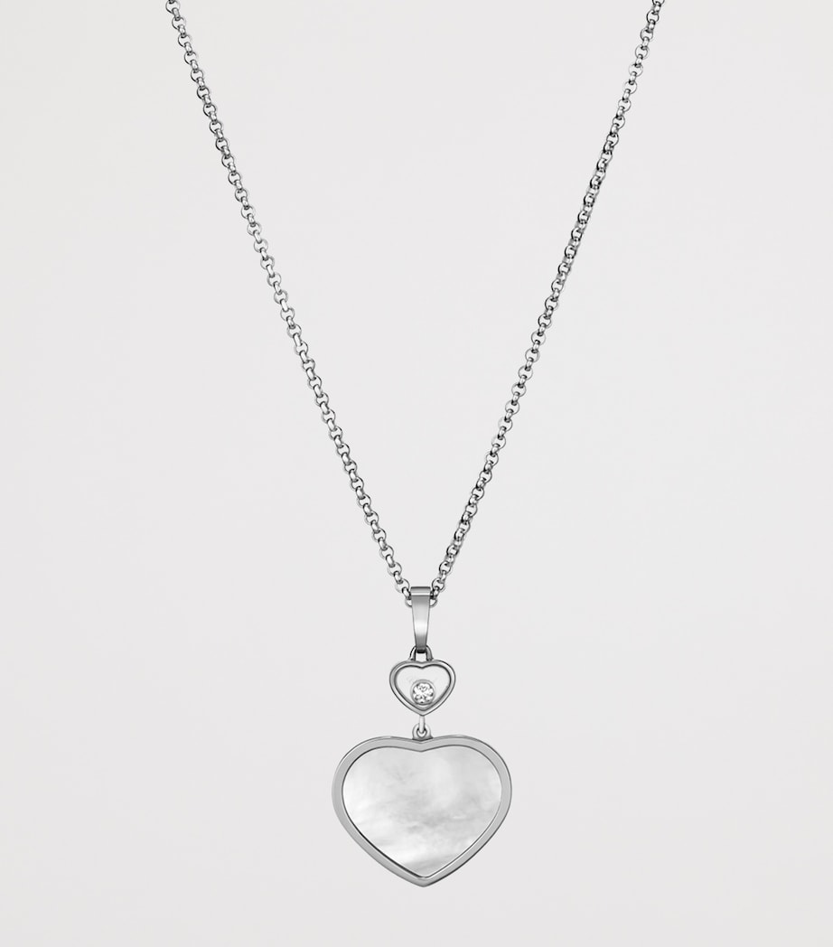 Chopard Happy Hearts pendant white gold diamond (British brand)