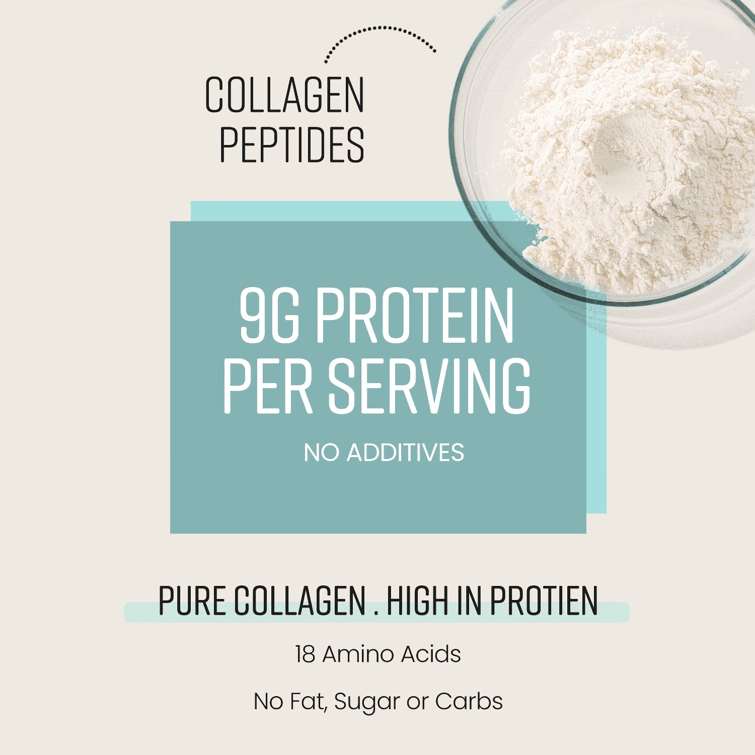 VitaBright bovine collagen powder 500g tub (British brand)