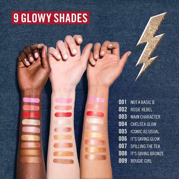 Rimmel Turbocharged Glow illuminator 009 Bougie Girl, imported from the UK