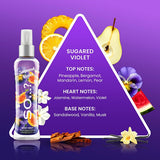 SO...? Body Mist Sugared Violet 100ml bottle - British product
