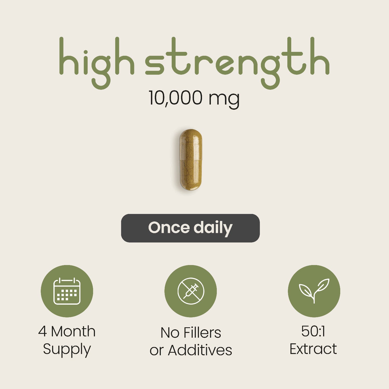 VitaBright Moringa leaf extract 10,000mg capsules 120 count, UK version