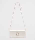 Malone Souliers satin Vivien clutch bag with crystal embellishments - British product