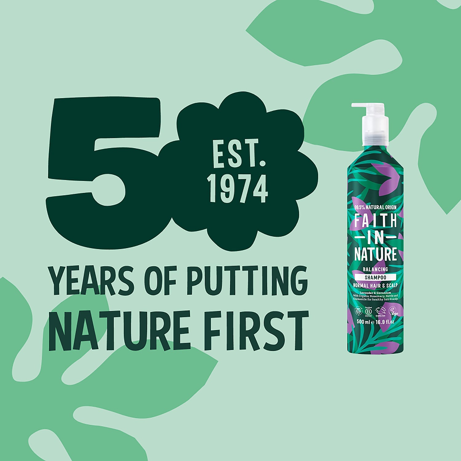 Faith in Nature Lavender Geranium Shampoo - 500ml Aluminium