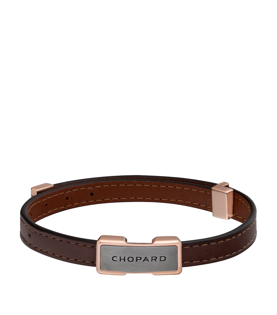 Chopard Heritage leather bracelet approx 1cm Italian made, UK version