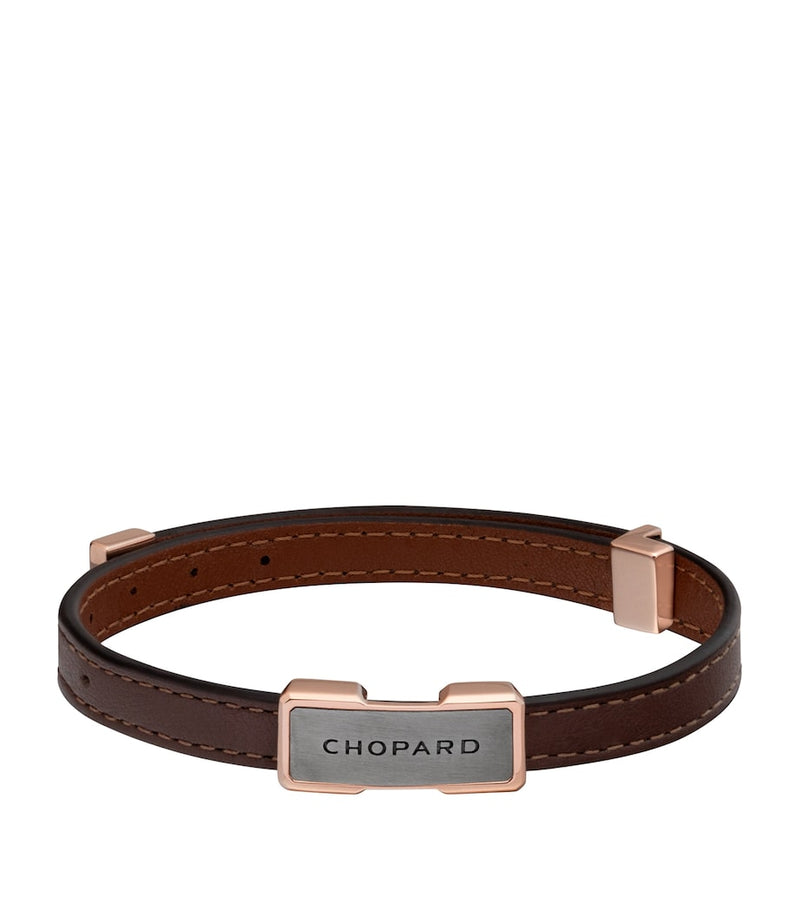 Chopard Heritage leather bracelet approx 1cm Italian made, UK version