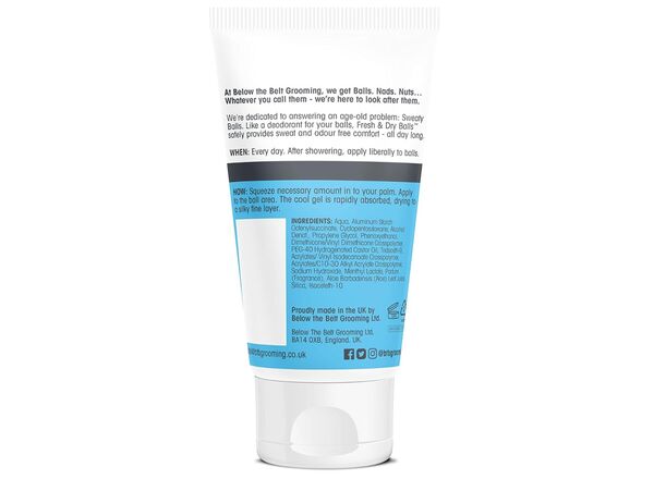 Below The Belt Grooming Intimate Deodorant Men Mint 75ml - British product