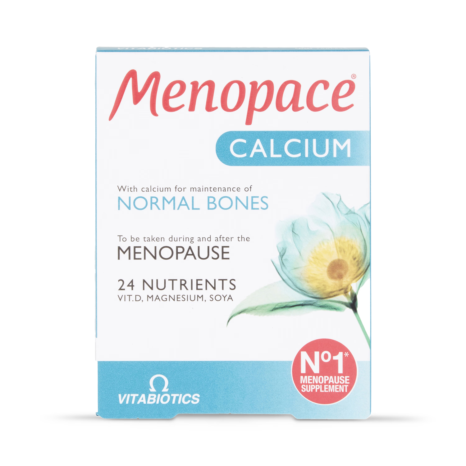 Vitabiotics Menopace Calcium Bone Health 30 Tablets (British brand)