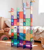 Connetix rainbow ball run magnetic tile set 92-piece - British product