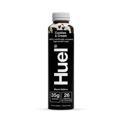 Holland & Barrett Huel Black Edition Cookies & Cream Nutritionally Complete Meal Drink 500ml- Buy online at McGrocer