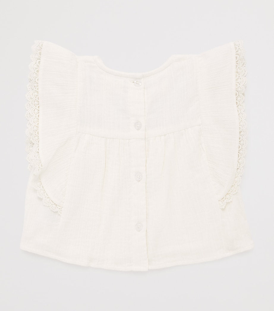 Louise Misha cotton embroidered Malya blouse 6-24 months, UK version