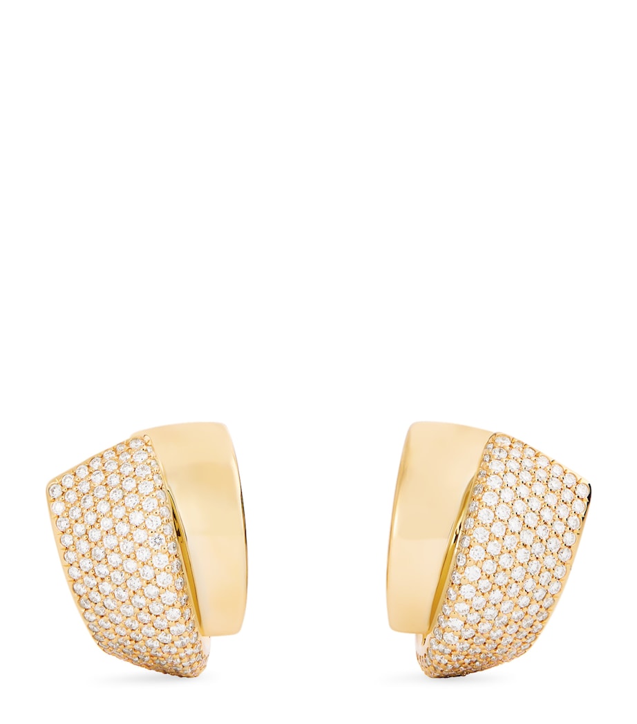 Engelbert Divino earrings 18kt yellow gold diamonds, UK version