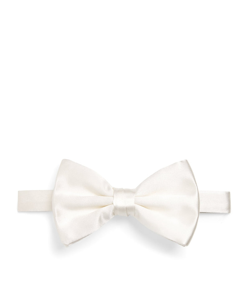 Giorgio Armani large silk pre-tied bowtie - British product