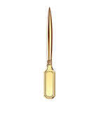 Gold-Plated Letter Opener with Copper and Nickel Finish for Home Office
