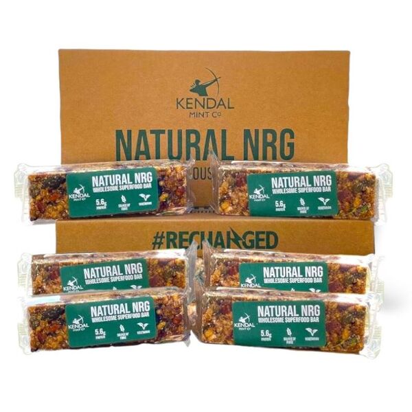 KMC superfood energy bar 6 pack, imported from the UK