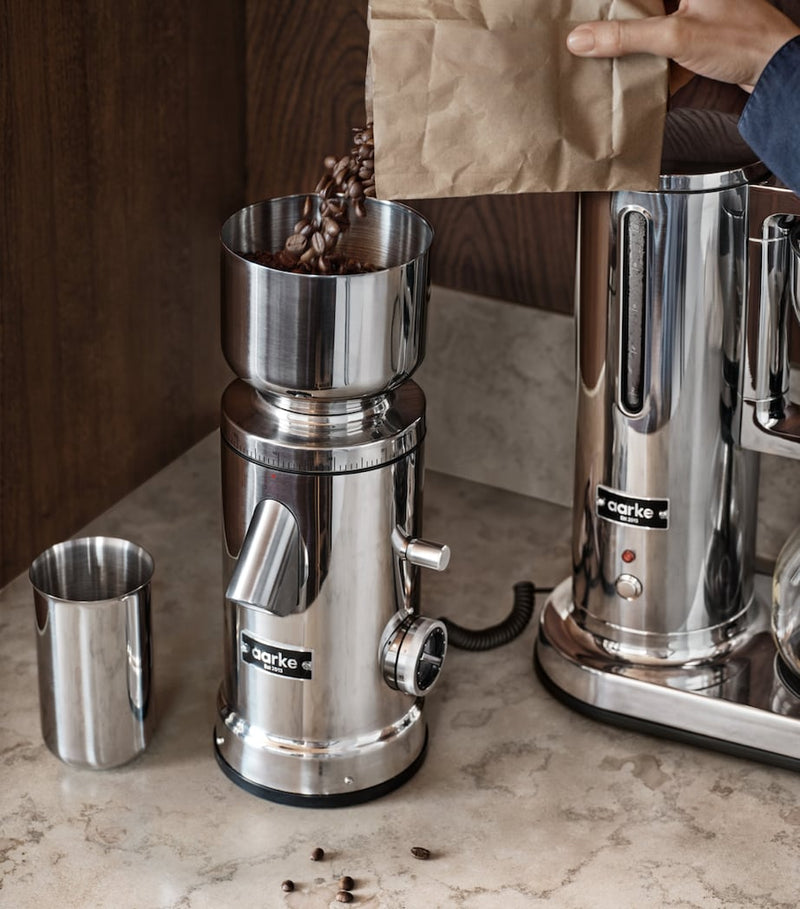 Aarke Stainless Steel Flat Burr Coffee Grinder - British product