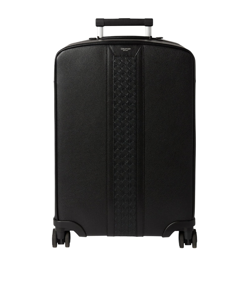 Serapian calfskin hard carry-on suitcase 55cm (British brand)