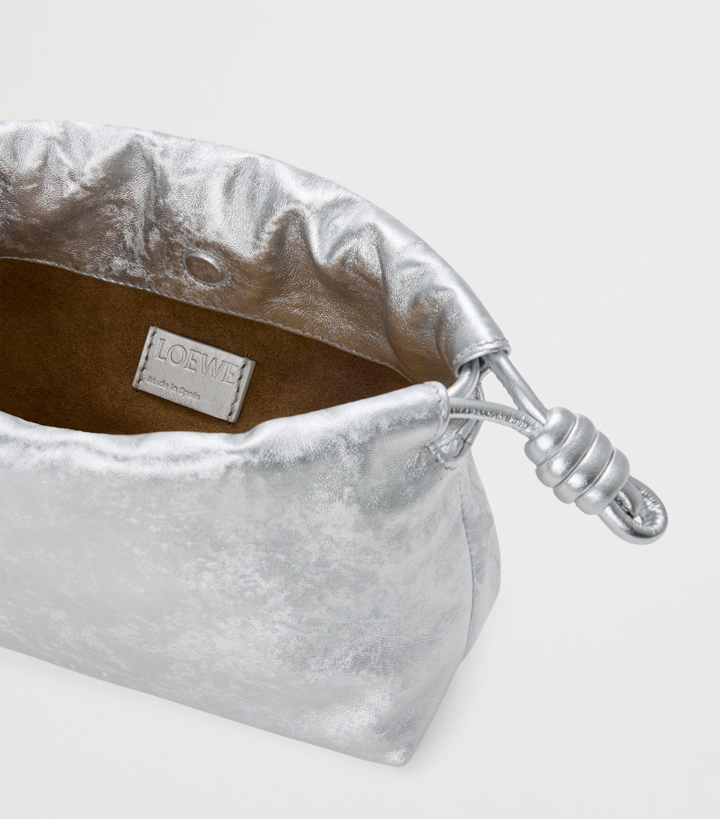 LOEWE Flamenco Mini leather clutch bag, imported from the UK