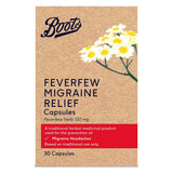 Boots Pharmaceuticals Migraine Relief Feverfew Capsules  - 30 Capsules GOODS Boots   