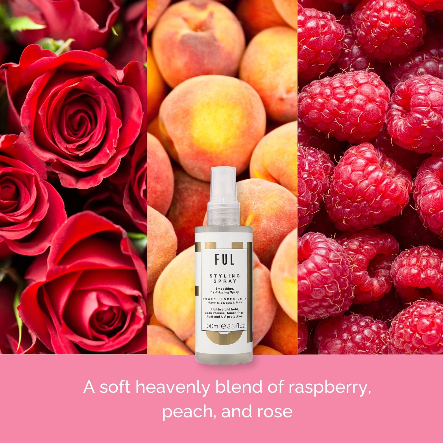 FUL Styling Spray 100ml hair product, imported from the UK