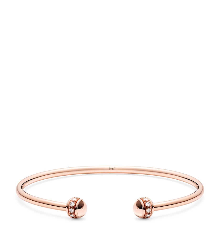 Piaget rose gold diamond Possession open bangle (British brand)