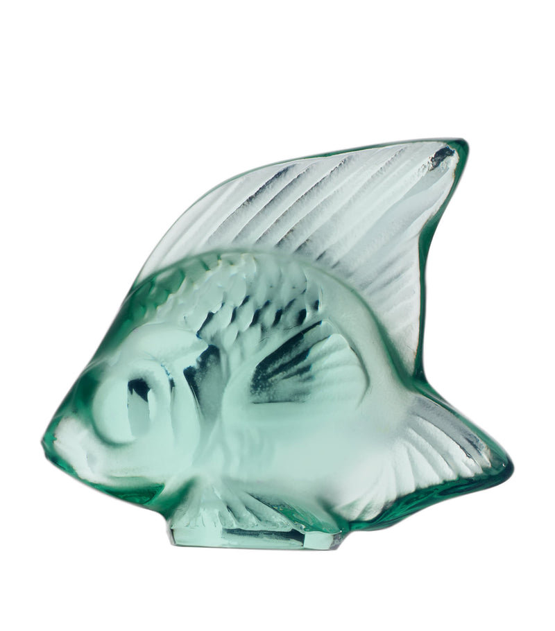 Lalique crystal fish sculpture, UK version