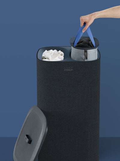 Next Joseph Joseph Black Tota 60 Litre Laundry Separation Basket- Buy online at McGrocer