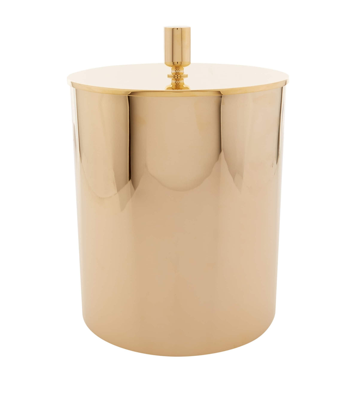 Zodiac cylinder gold-plated bathroom bin (British brand)